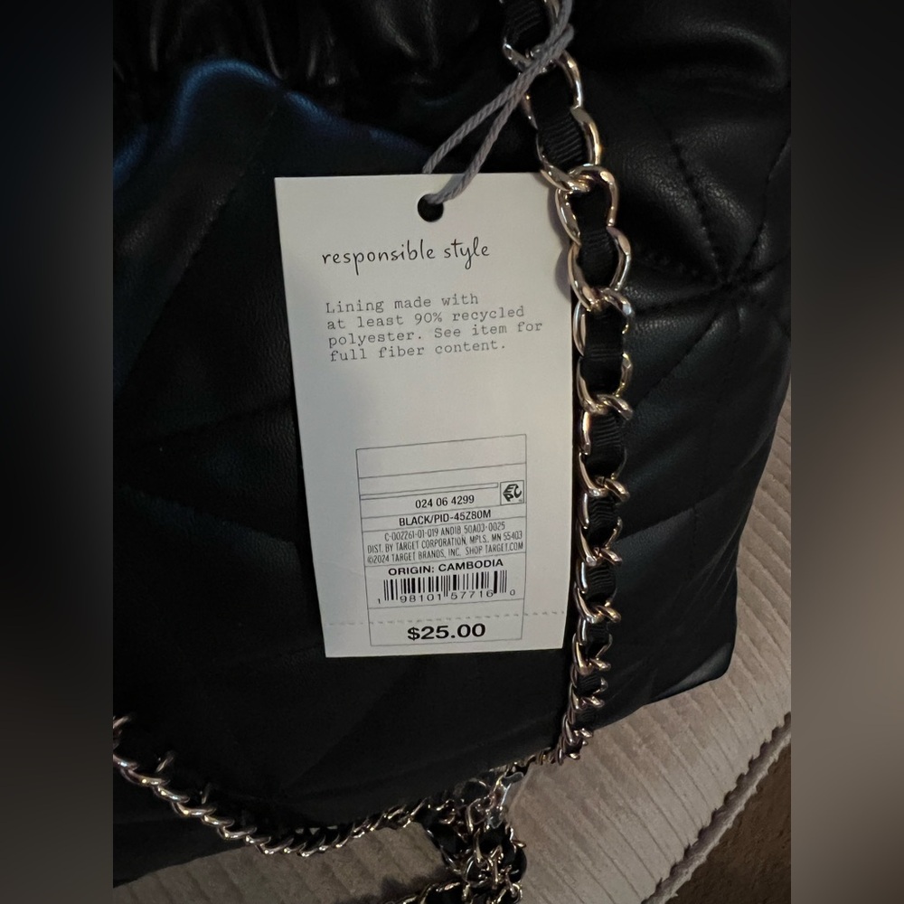 Rouched Chain Crossbody Bag - A New Day nwt - Picture 4 of 5